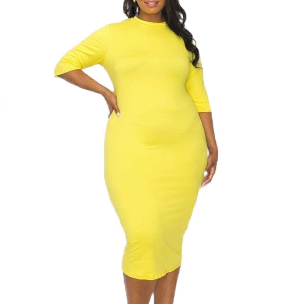 LIVD Layering Dress in Yellow 1678